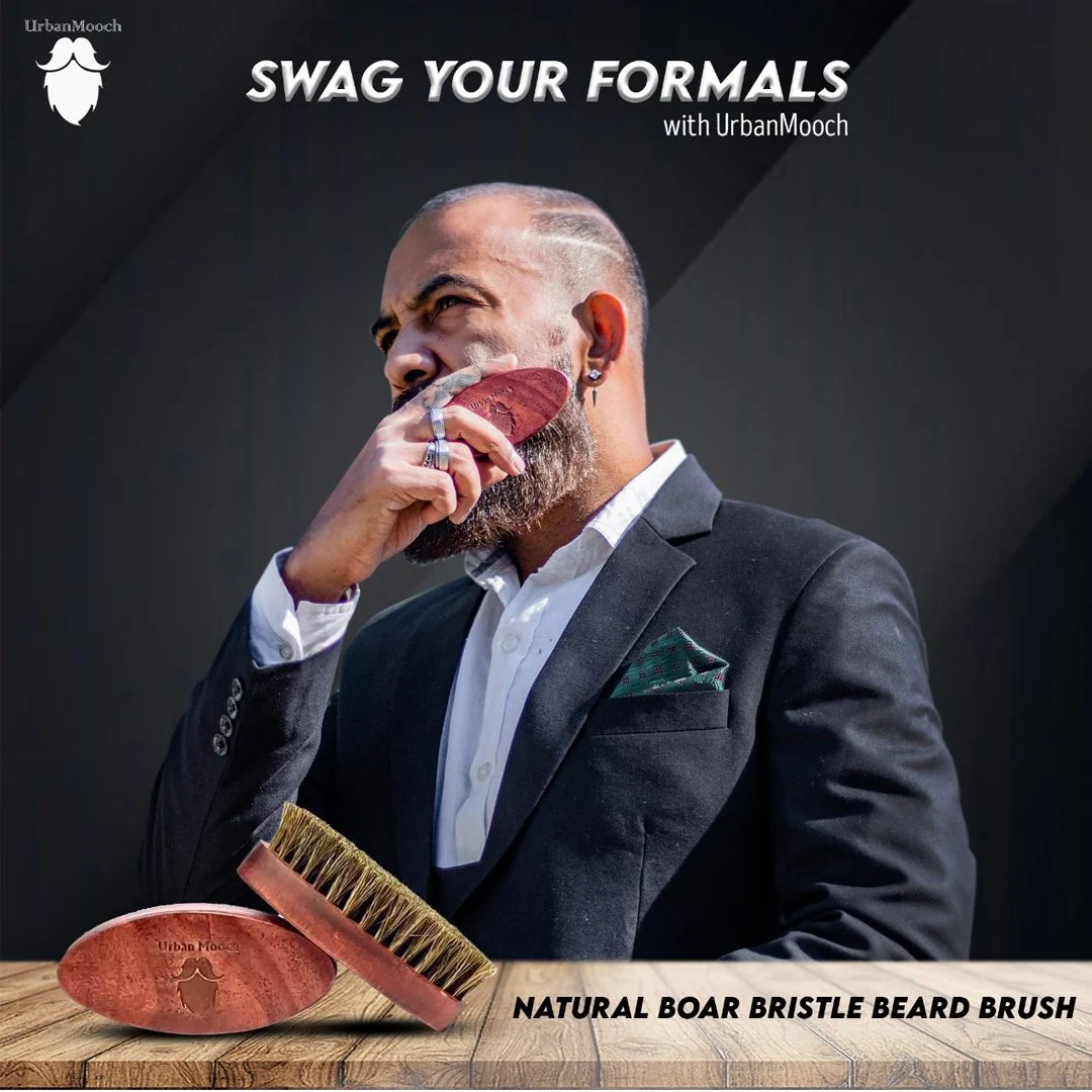 Boar Bristle Beard Brush - Image 4