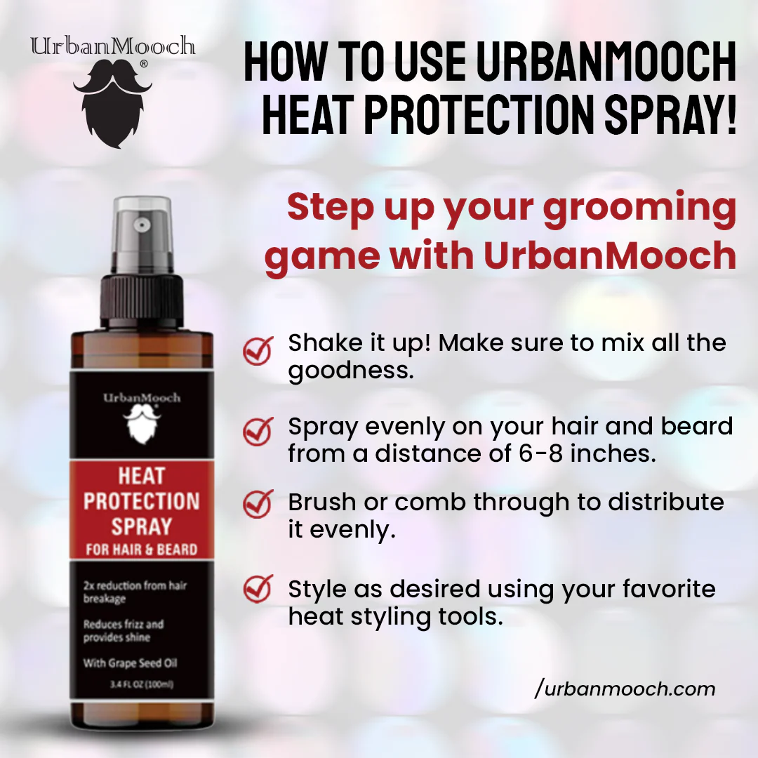 Heat Protection Spray for Hair & Beard - Image 5