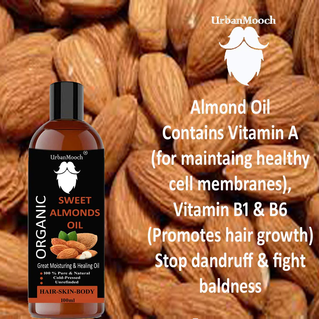 Nourishing Almond Hair Oil - Image 3