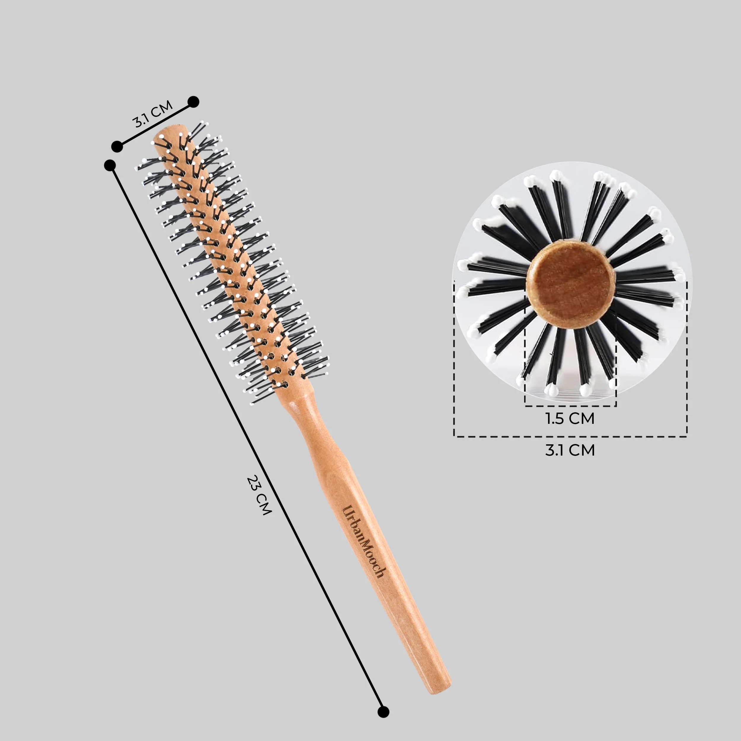 UrbanMooch Round Hair Brush for Men - Image 7