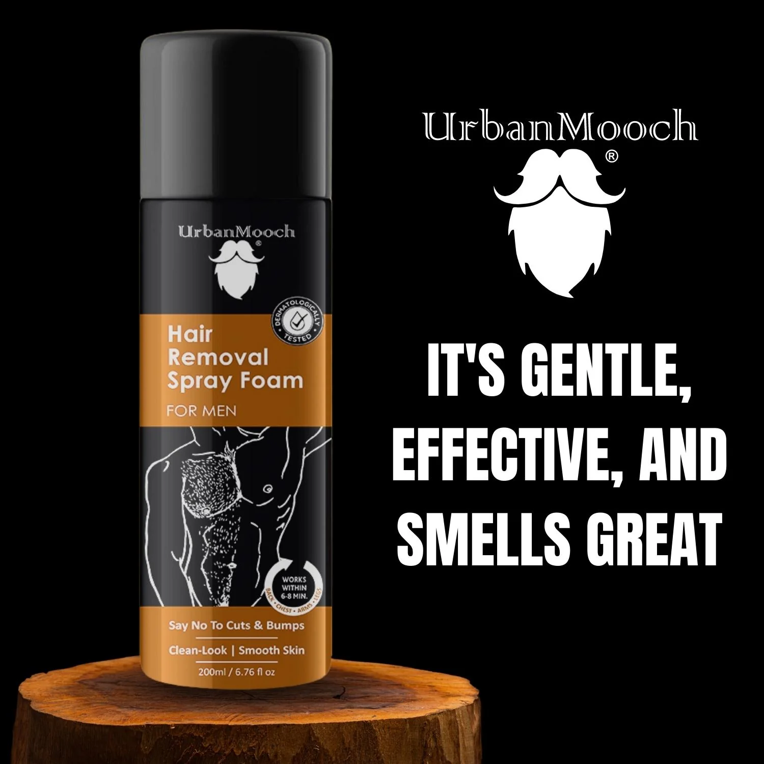 UrbanMooch Painless Hair Removal Spray Foam for Men, 200ml - Image 5