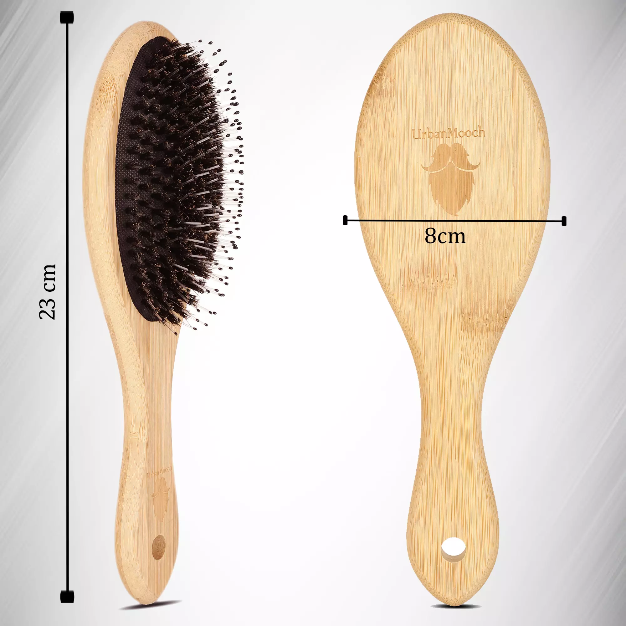Premium Dual Nylon & Boar Bristle Hair Brush - For All Hair Types - Image 3