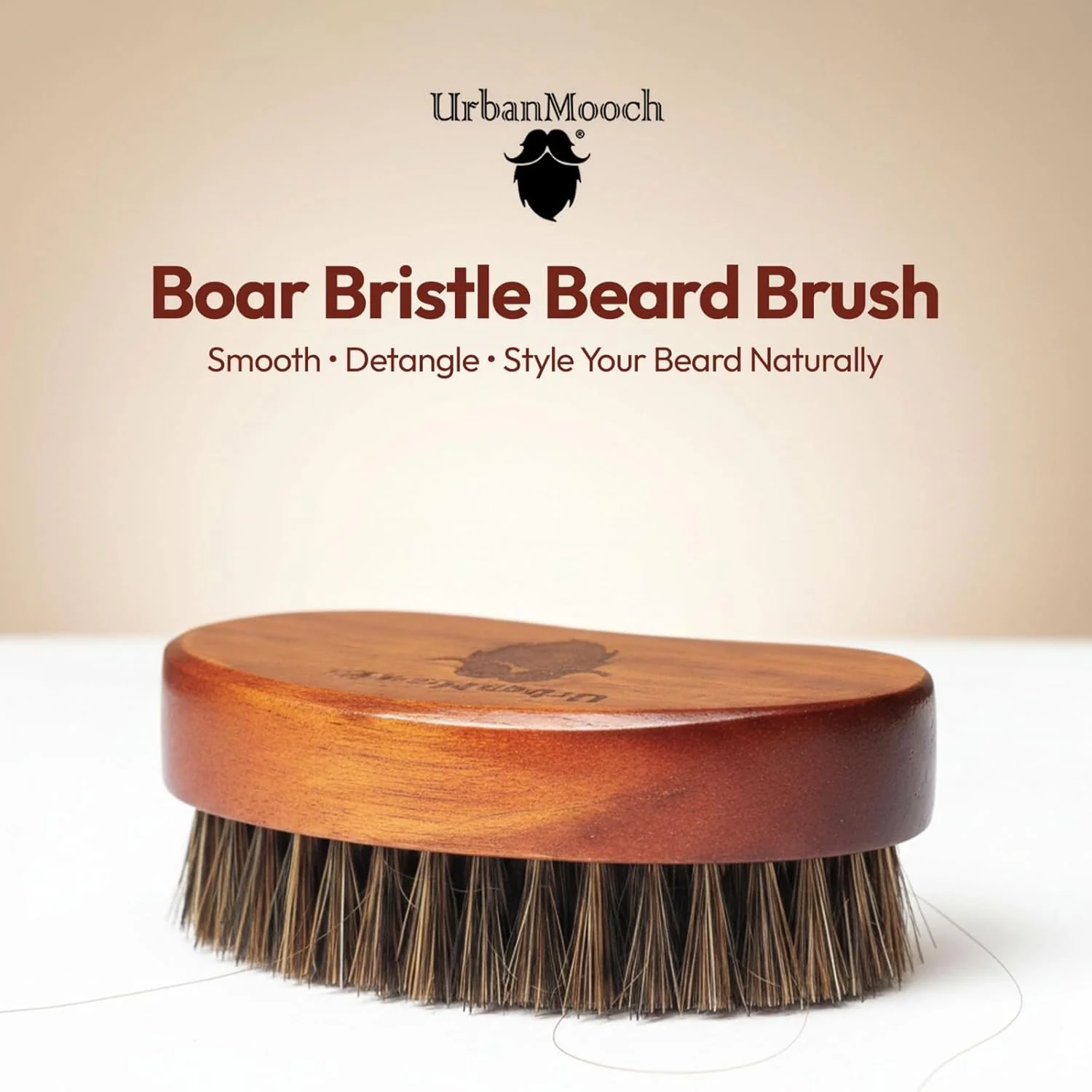 Boar Bristle Brush for Beard - Image 4