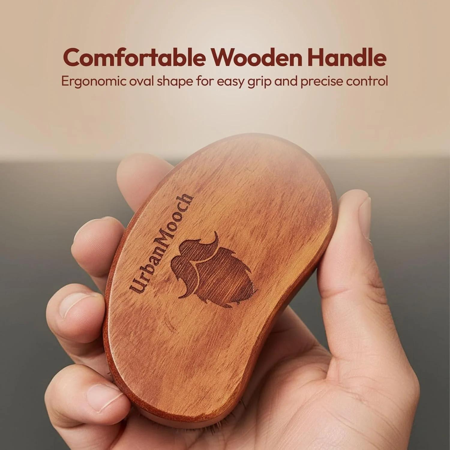 Boar Bristle Brush for Beard - Image 5