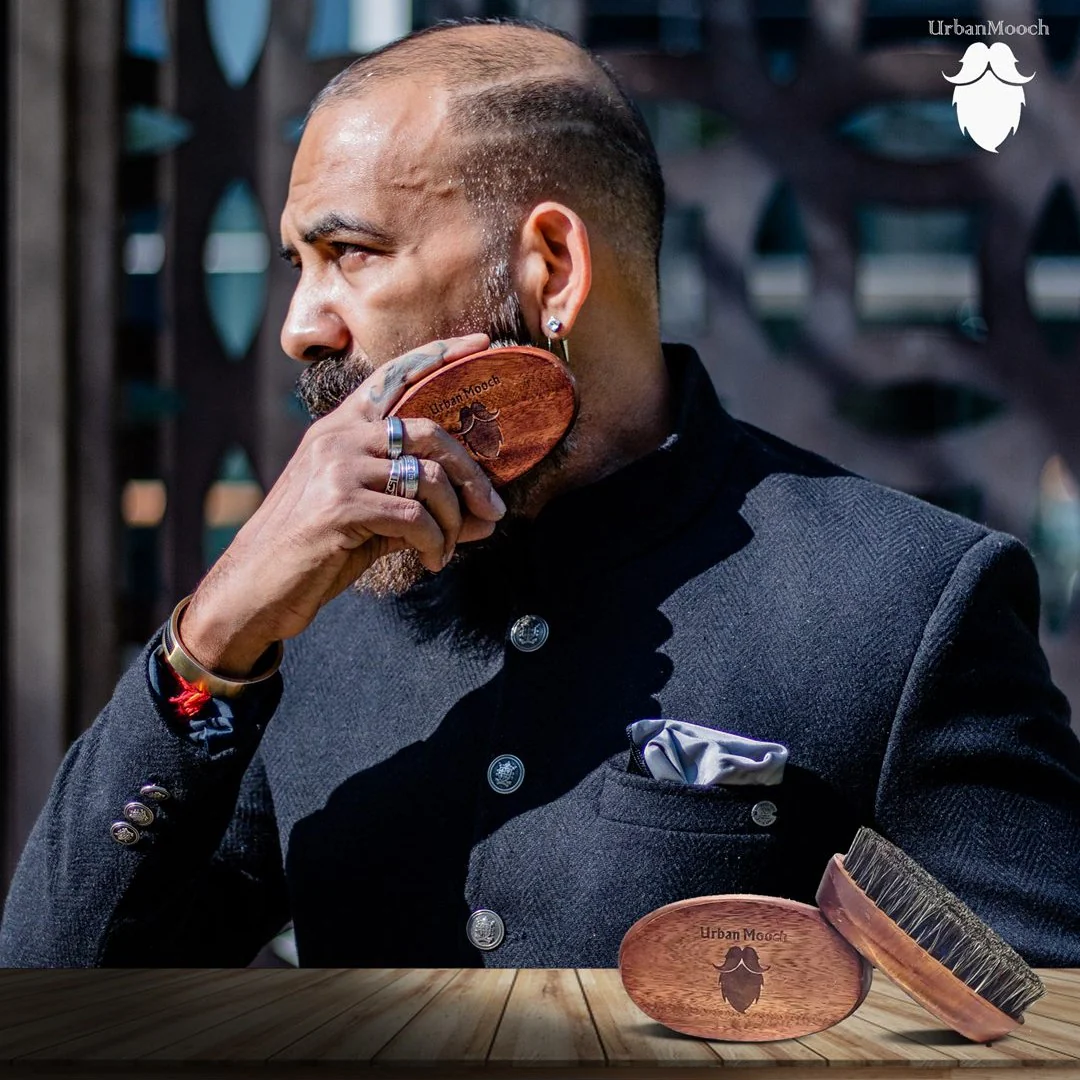 UrbanMooch Original Boar Bristle Beard Brush for Men - Image 4