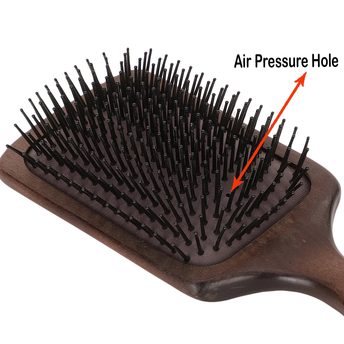 Premium Wooden Hair Brush For Men | Nylon Bristles | Paddle Hair Brush For Men - Image 7