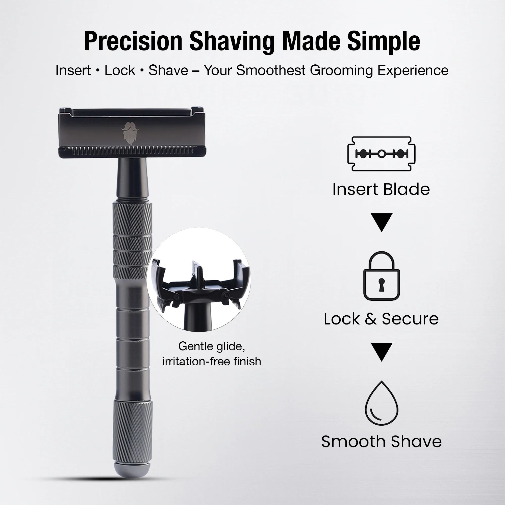 UrbanMooch Premium Butterfly Safety Razor for Men | Close Shave | Smooth Shaving - Image 8