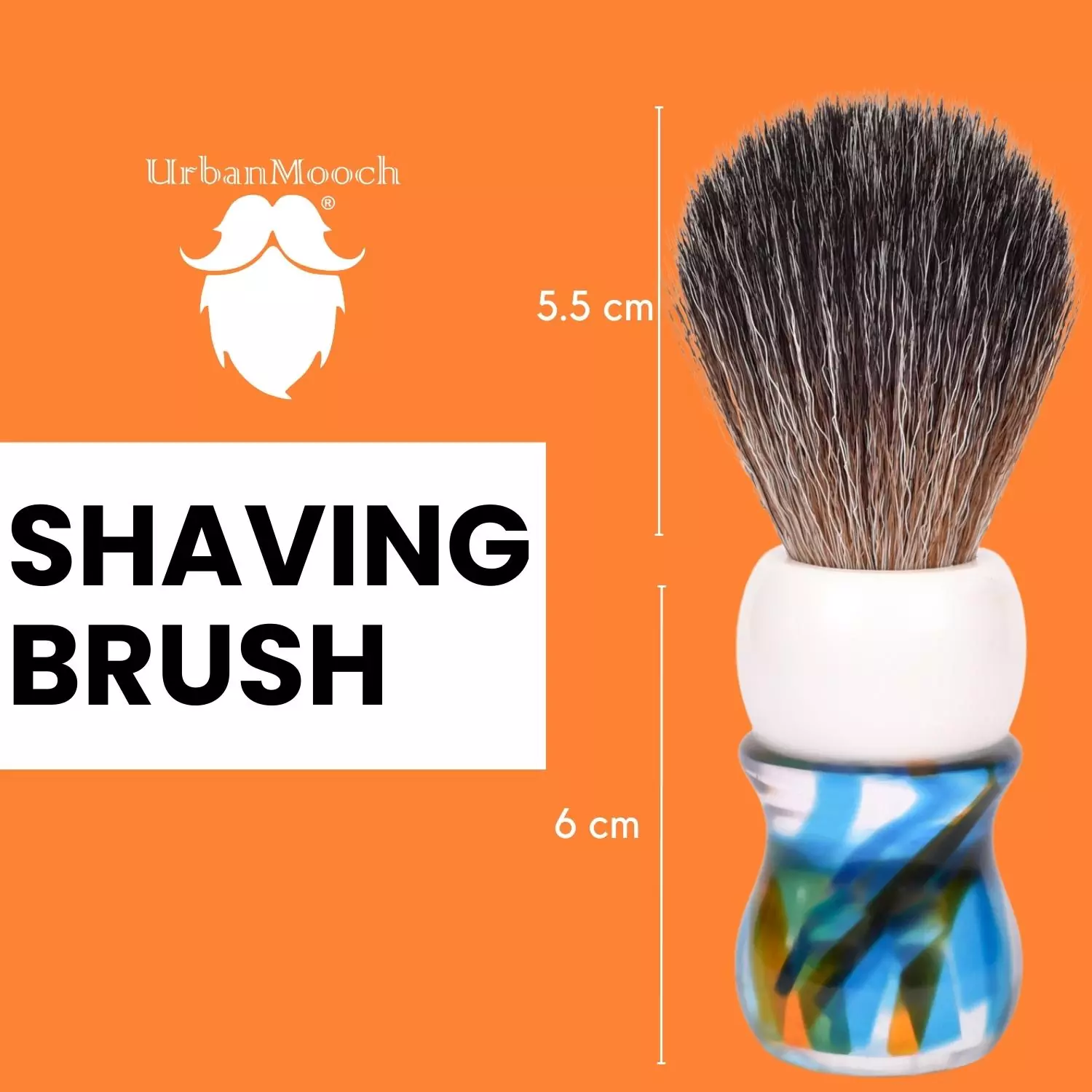 Premium & Stylish Resin Shaving Brush - Multicolor - Image 3