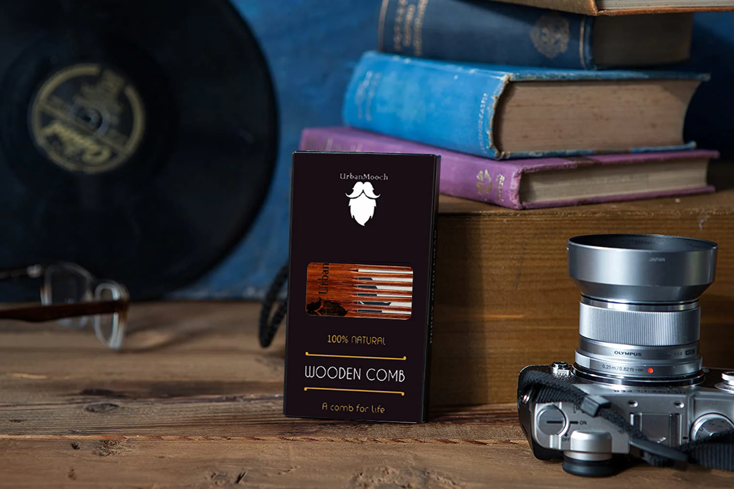 Pure Sheesham Wood Beard Comb for Men - Image 4