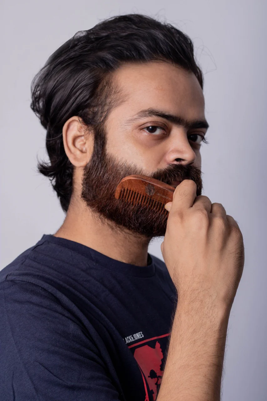 Pure Sheesham Wood Beard Comb for Men - Image 8