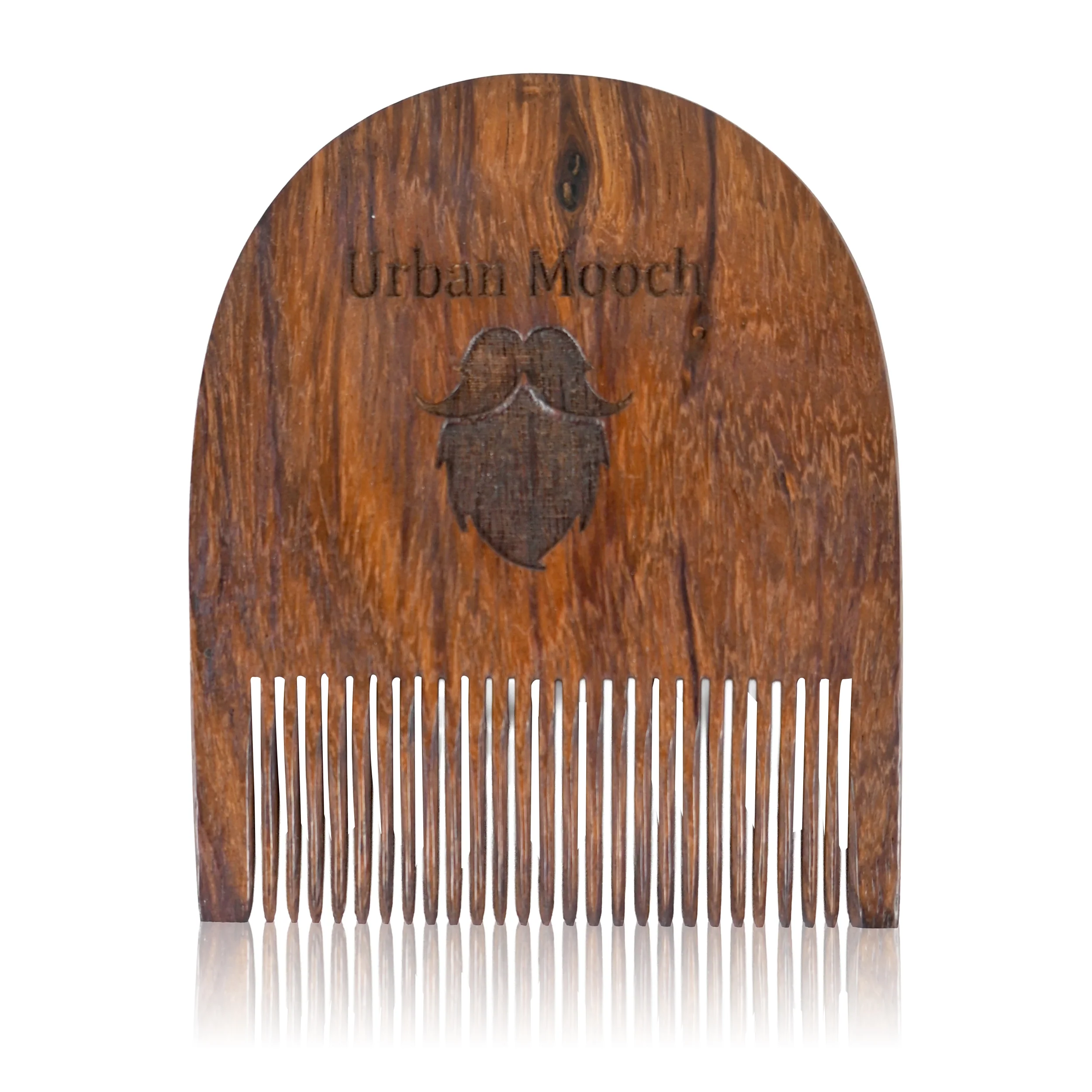 Pure Sheesham Wood U Shaped Beard Comb for Men - Image 8