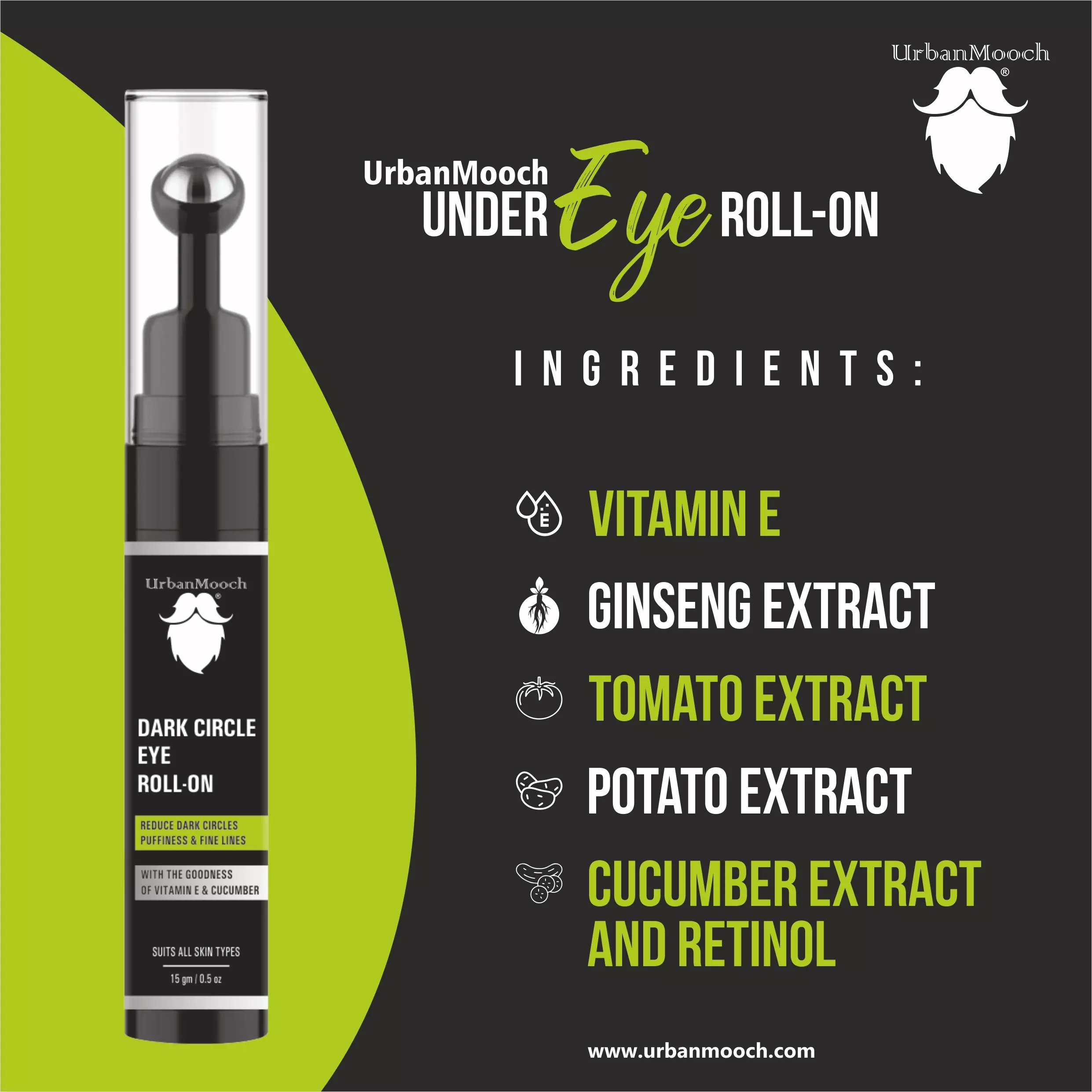 Revitalizing Under Eye Roll On for Dark Circles - Image 4