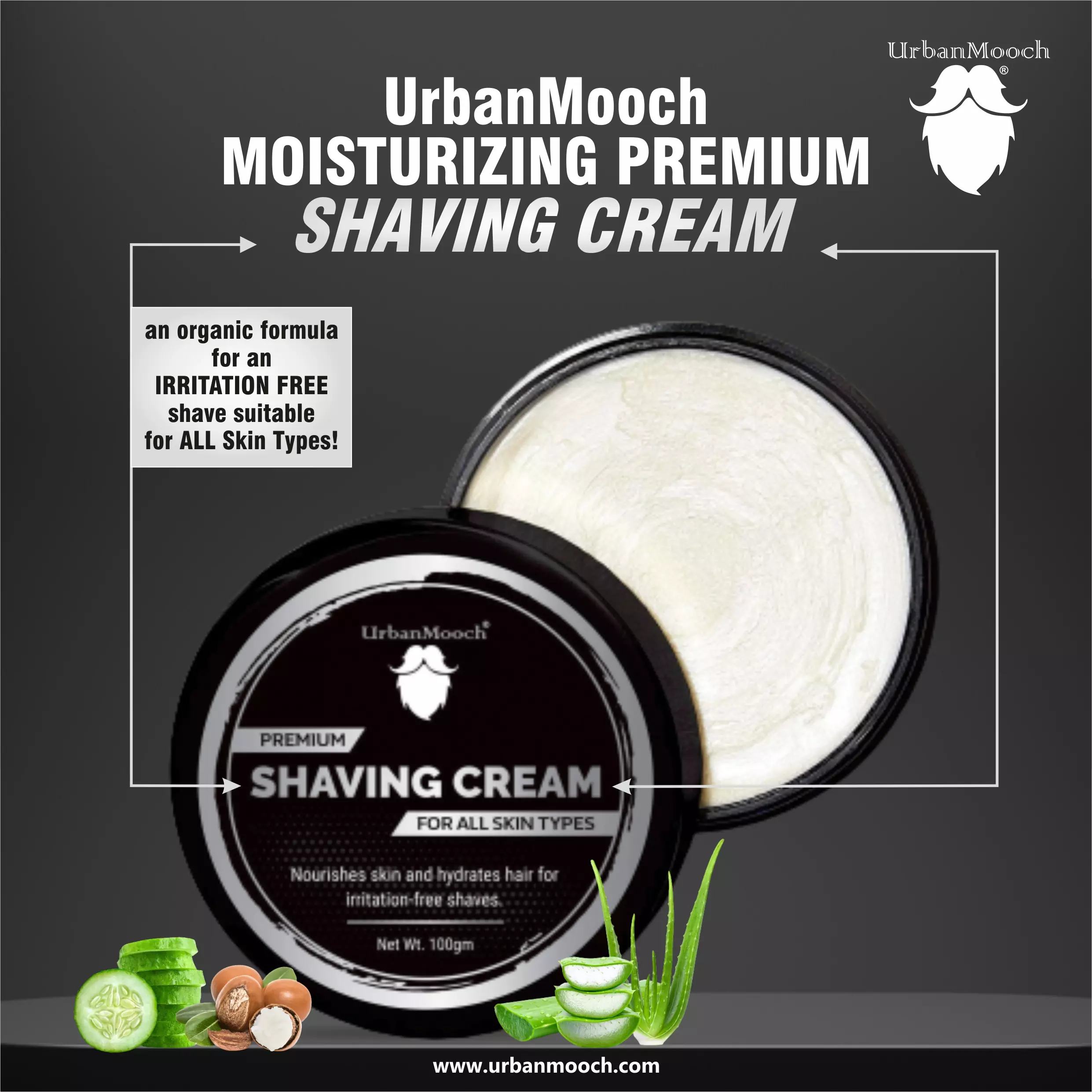 UrbanMooch Shaving Cream for Smooth Shave with Shea Butter - Image 5