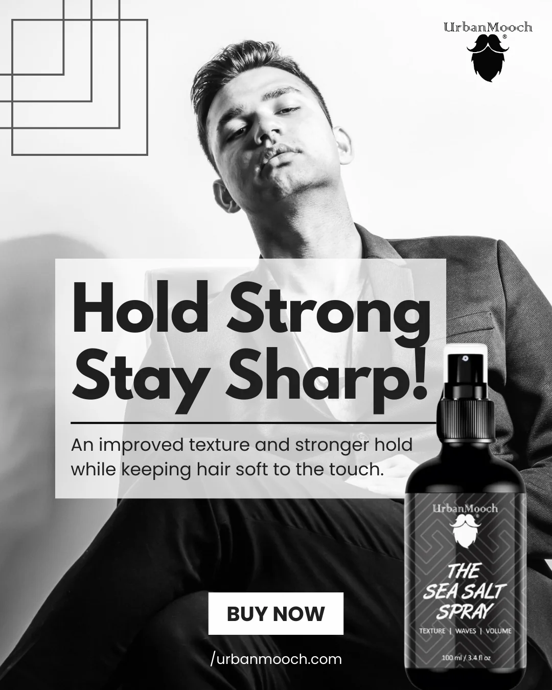 UrbanMooch Hair Volumizing Sea Salt Spray for Hair | Hair Texture Spray & Matte Hold - Image 3