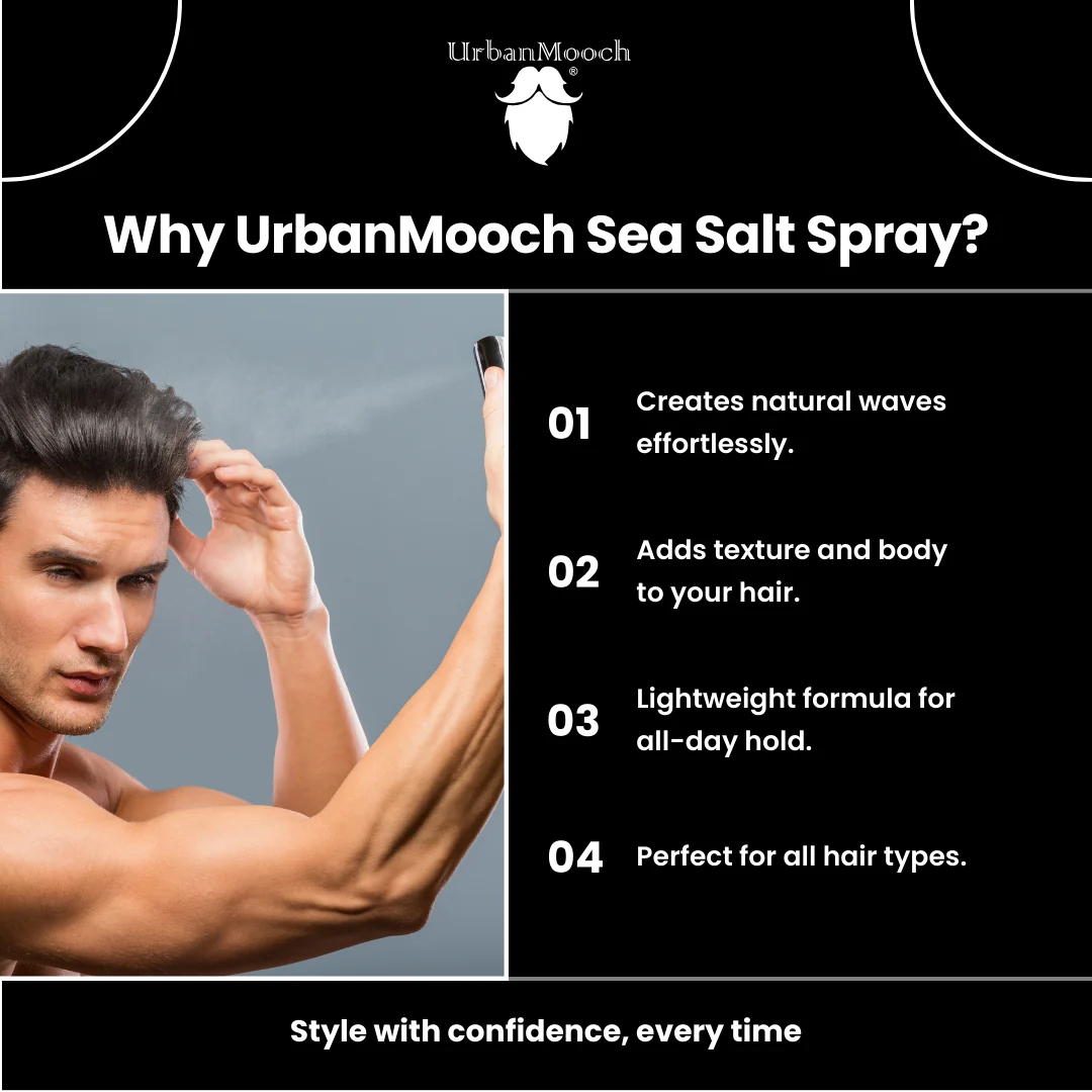 UrbanMooch Hair Volumizing Sea Salt Spray for Hair | Hair Texture Spray & Matte Hold - Image 7