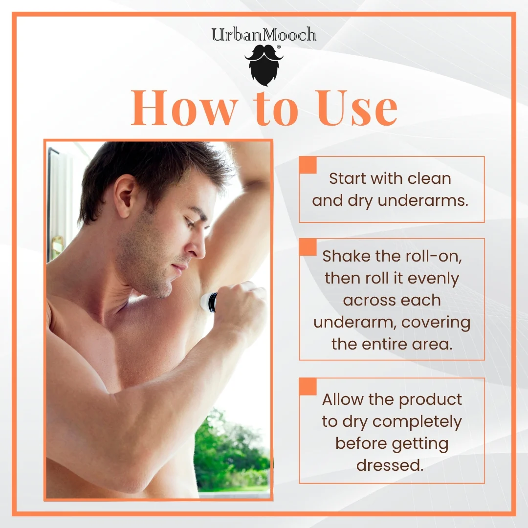 UrbanMooch Underarm Roll On for Men – 4% AHA BHA | Brightening Deodorant | 48-Hour Odor Protection | Alcohol-Free - Image 5